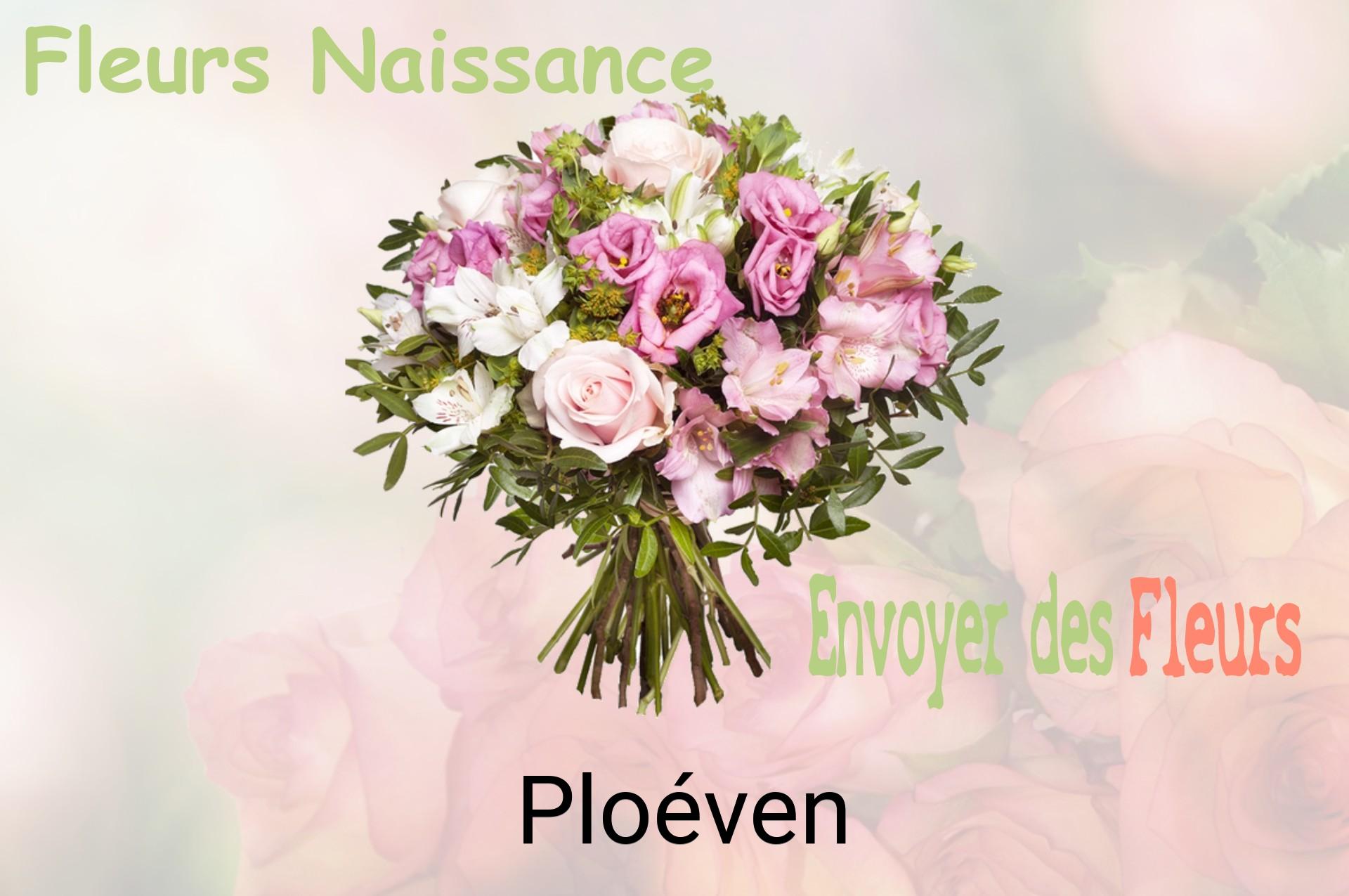 Bouquet de fleurs de naissance livré à Ploéven